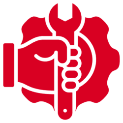 Mechanical repair emblem design