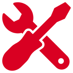 Tools crossed symbol